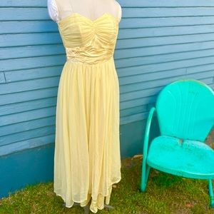 Vintage Yellow Fred Perlberg Dress 🍋🍋🍋